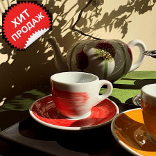 Чашка espresso 75 мл Red stroke B  Ancap