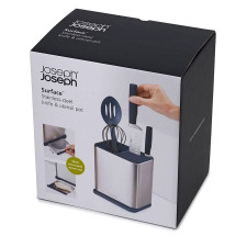 Подставка из нержавеющей стали для хранения кухонных аксессуаров 18Ш x 20В x 13Г Joseph