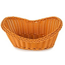 Корзинка для хлеба волна коричневая, Китай 25*13*8см