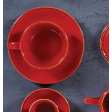 Sidina red Чашка чайная 200 мл с блюдцем 160 мм в наборе (322125.R + 132115.R) Sidina red Чашка чайная 200 мл с блюдцем 160 мм в наборе (322125.R + 132115.R)