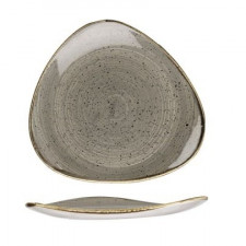 Тарелка треугольная 31,1см STONECAST Peppercorn Grey