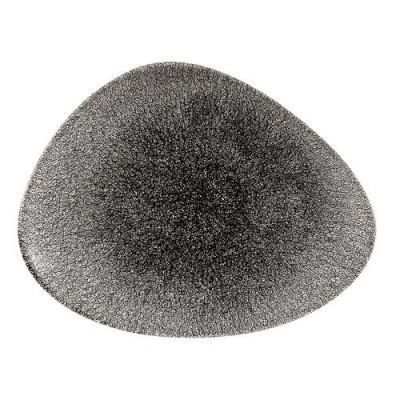 Тарелка треугольная 26x20см STUDIO PRINTS RAKU Quartz Black