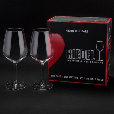 Набор бокалов (2 шт.)6409/0 для кр.вина_Cabernet-Sauvignon 0,8л_HEART TO HEART Riedel