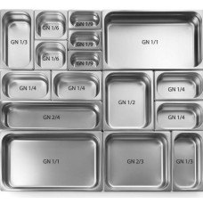 Гастроемкость GN1/4, h-65 мм, 265x162 мм, v-1,7 л Stalgast