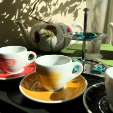 Чашка espresso 75 мл Yellow stroke B Ancap
