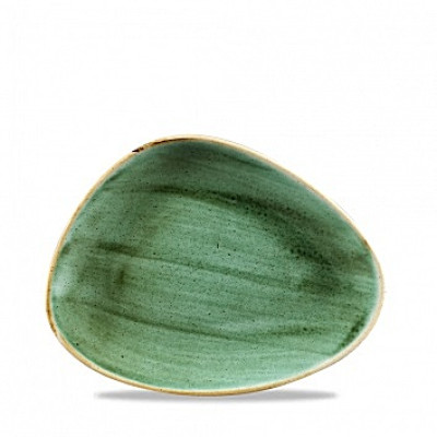 Блюдо треугольное глубокое 26,5*20,5см Stonecast Samphire Green  Churchill ПОД ЗАКАЗ упаковка-12шт