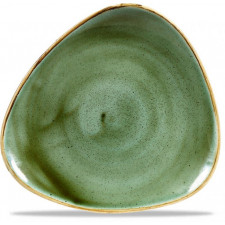 Тарелка треугольная 22,9см Stonecast Samphire Green  Churchill ПОД ЗАКАЗ упаковка-12шт