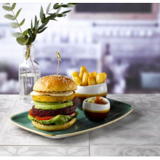 Блюдо прямоугольное 26,9*12,7см Stonecast Samphire Green  Chefs  Churchill ПОД ЗАКАЗ упаковка-12шт