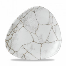 Тарелка треугольная 19,2см Studio Prints Kintsugi Agate Grey Churchill ПОД ЗАКАЗ упаковка-12шт