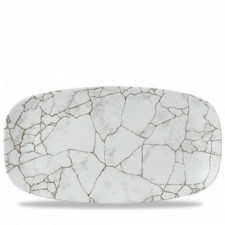 Блюдо прямоугольное 35.5X18.9см Kintsugi Agate Grey ПОД ЗАКАЗ упаковка-6