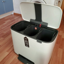 Бак для мусора с педалью Bo Pedal Bin,  3 x 11 л ;  54см*44см*h37