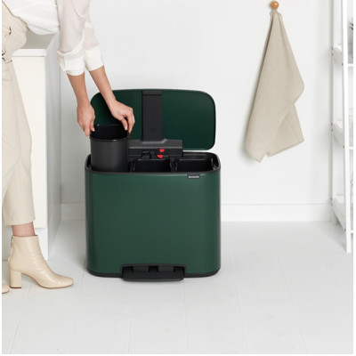 Бак для мусора с педалью Bo Pedal Bin,  3 x 11 л ;  54см*44см*h37