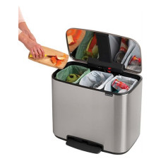 Бак для мусора с педалью Bo Pedal Bin,  3 x 11 л ;  54см*44см*h37