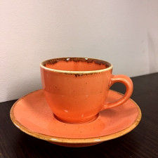 "Sidina Orange"Чашка кофейная 80 мл с блюдцем 