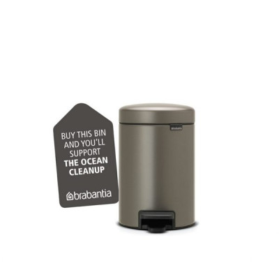 Бак для мусора NewIcon Pedal Bin 3 л d-235 h 27, ведро-пластик
