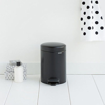 Бак для мусора NewIcon Pedal Bin 3 л d-235 h 27, ведро-пластик
