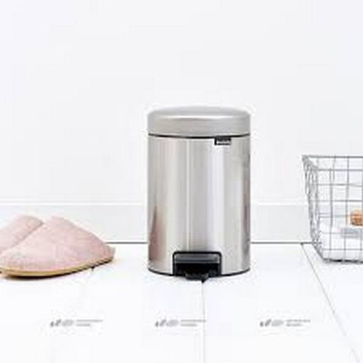 Бак для мусора NewIcon Pedal Bin 3 л d-235 h 27, ведро-пластик