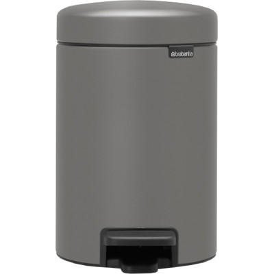 Бак для мусора NewIcon Pedal Bin 3 л d-235 h 27, ведро-пластик