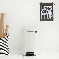 Бак для мусора NewIcon Pedal Bin 5 л , d.27 h 29, ведро-пластик