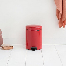 Бак для мусора NewIcon Pedal Bin 5 л , d.27 h 29, ведро-пластик