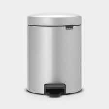 Бак для мусора NewIcon Pedal Bin 5 л , d.27 h 29, ведро-пластик