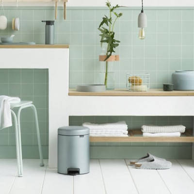 Бак для мусора NewIcon Pedal Bin 5 л , d.27 h 29, ведро-пластик