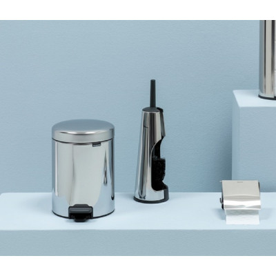 Бак для мусора NewIcon Pedal Bin 5 л , d.27 h 29, ведро-пластик