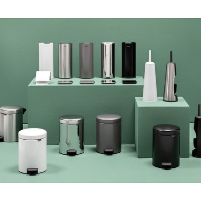 Бак для мусора NewIcon Pedal Bin 5 л , d.27 h 29, ведро-пластик