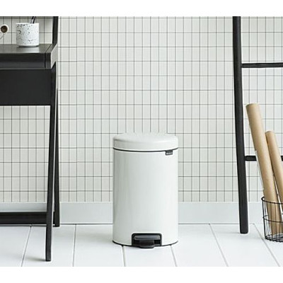 Бак для мусора NewIcon Pedal Bin,12 л  ведро-пластик d 33,2см, h 41,2см