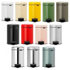Бак для мусора NewIcon Pedal Bin,12 л  ведро-пластик d 33,2см, h 41,2см