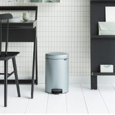 Бак для мусора NewIcon Pedal Bin,12 л  ведро-пластик d 33,2см, h 41,2см