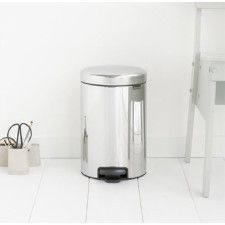 Бак для мусора NewIcon Pedal Bin,12 л  ведро-пластик d 33,2см, h 41,2см