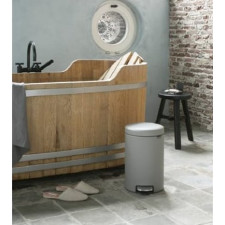Бак для мусора NewIcon Pedal Bin,12 л  ведро-пластик d 33,2см, h 41,2см