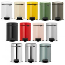 Бак для мусора NewIcon Pedal Bin,12 л  ведро-пластик d 33,2см, h 41,2см