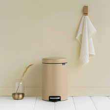 Бак для мусора NewIcon Pedal Bin,12 л  ведро-пластик d 33,2см, h 41,2см