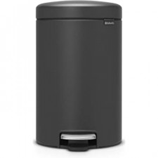 Бак для мусора NewIcon Pedal Bin,12 л  ведро-пластик d 33,2см, h 41,2см