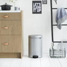 Бак для мусора NewIcon Pedal Bin 20 л. Пластиковое ведро, d43 h 41