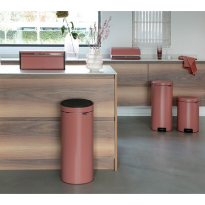 Бак для мусора NewIcon Pedal Bin 20 л. Пластиковое ведро, d43 h 41