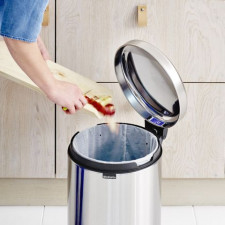 Бак для мусора NewIcon Pedal Bin 20 л. Пластиковое ведро, d43 h 41