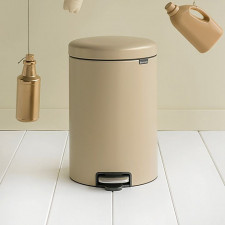 Бак для мусора NewIcon Pedal Bin 20 л. Пластиковое ведро, d43 h 41