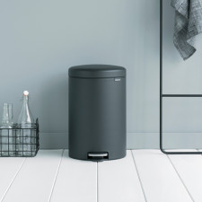 Бак для мусора NewIcon Pedal Bin 20 л. Пластиковое ведро, d43 h 41