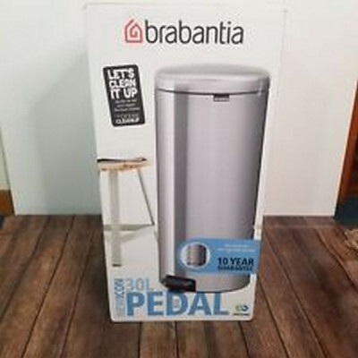 Бак для мусора NewIcon Pedal Bin с педалью 30 л, d38* h68, ведро-пластик