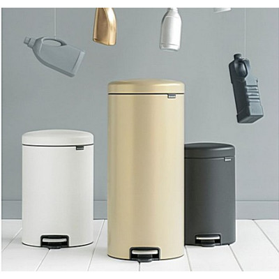Бак для мусора NewIcon Pedal Bin с педалью 30 л, d38* h68, ведро-пластик