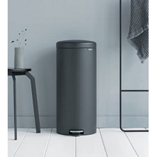 Бак для мусора NewIcon Pedal Bin с педалью 30 л, d38* h68, ведро-пластик