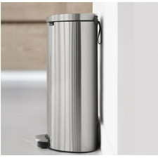 Бак для мусора 30 л полусфераFlatBack+ Space Saving Pedal Bin Silent 37*30 h67