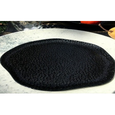 Блюдо овальное 320 см"Black Moss Alumilite" 