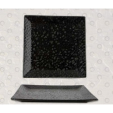 Блюдо квадр.190 мм "Black Moss Alumilite"  