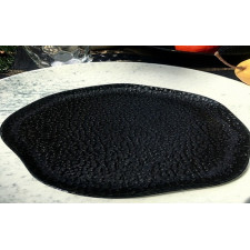 Тарелка круглая 330 мм"Black Moss Alumilite" 