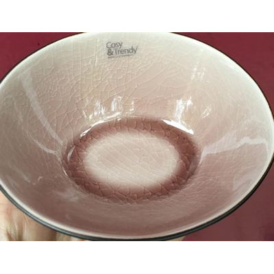 Салатник овальный, 20 x 16,5см, H- 6 см Laguna old rose COSY TRENDY