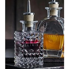 Бутылка для масла/уксуса  Elixir N.1с дозатором (пробка ,нерж.сталь) ,v-10 cl , h-13,5 d-5,7 Luigi B